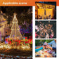 Guirlandes lumineuses solaires à LED pour Noël et mariage