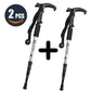 Bâton de Marche Réglable Anti-choc Ultra-léger | AOMshop 2Pcs Silver Style2