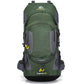 Sac à dos de camping et de randonnée imperméable avec réflecteur de lumière - AOMshop Army Green 50 - 70L
