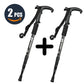 Bâton de Marche Réglable Anti-choc Ultra-léger | AOMshop 2Pcs Black Style2
