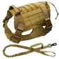 Harnais tactique militaire pour chien Yellow Chest 66 to 90cm