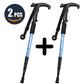 Bâton de Marche Réglable Anti-choc Ultra-léger | AOMshop 2Pcs Blue Style2