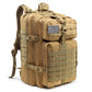 "AOMshop - Sac à dos tactique militaire étanche 50L pour randonnée et camping" Khaki