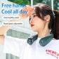 : Mini Bladeless Fan Neck Fan USB Rechargeable - Mute Sports Fans pour la Maison et l'Extérieur - AOMshop