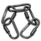 Lixada 1/9 PCS D-Ring Locking Carabiner Clip Set - Matériel de Camping et d'Escalade - AOMshop