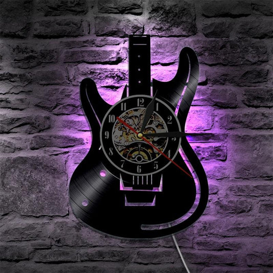 Horloge murale en vinyle LED