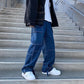 "Jeans cargo pour homme : coupe ample, style hip-hop" dark blue