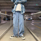 "Jeans cargo pour homme : coupe ample, style hip-hop" light blue