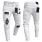 "Jeans pour homme peints et déchirés : tendance et confortables"