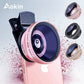 Kit de lentilles pour caméra Aokin 0,45x Super grand angle et 12,5x Macro pour iPhone Samsung Galaxy