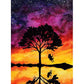 Kit de peinture diamant "Arbre des quatre saisons" - Broderie diamant 5D Red