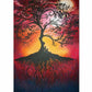Kit de peinture diamant "Arbre des quatre saisons" - Broderie diamant 5D Burgundy