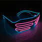 "LED bi-color luminous blinds decorative glasses - AOMshop"