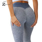 Legging de sport femme 2019, haute taille, respirant et extensible Gray