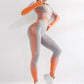 Legging de sport femme push-up taille haute | AOMshop OrangeSet