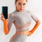 Legging de sport femme push-up taille haute | AOMshop Orangetop