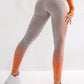 Legging de sport femme push-up taille haute | AOMshop Orange