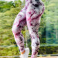 Leggings de sport imprimés réfléchissants pour femmes 6722