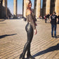 "Leggings en similicuir éco Melody pour femme, taille haute et skinny - Noir"