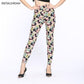 "Leggings imprimés libellule pour femmes" 18 One Size