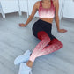 Les leggings de sport pour femmes-AOMshop Red