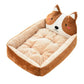 "Lit pour chien et chat doux et confortable avec un design mignon" Brown Dog