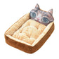 "Lit pour chien et chat doux et confortable avec un design mignon" Brown Cat