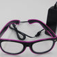Lunettes LED EL Wire | AOMshop Purple