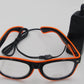 Lunettes LED EL Wire | AOMshop Orange