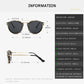 Lunettes de soleil clip-on rétro