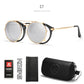 Lunettes de soleil clip-on rétro C7 Black Hard Case