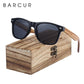 Lunettes de soleil en bois de zèbre polarisées pour hommes avec étui