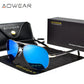 Lunettes de soleil polarisées pour homme - AOWEAR 8503 Silver Blue AOWEAR