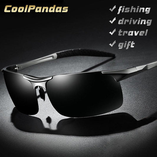 Lunettes de soleil polarisées pour homme en aluminium-magnésium