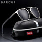 Lunettes de soleil polarisées rondes BARCUR pour homme et femme