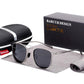 Lunettes de soleil polarisées rondes BARCUR pour homme et femme Gun Gray BARCUR