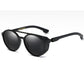 Lunettes de soleil, polarisées, rondes, rétro, Eyecrafters Matte Black Black
