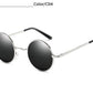 Lunettes de soleil rondes polarisées de marque TUZENGYONG pour hommes et femmes T810 C4 TUZENGYONG