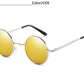 Lunettes de soleil rondes polarisées de marque TUZENGYONG pour hommes et femmes T810 C5 TUZENGYONG