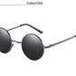 Lunettes de soleil rondes polarisées de marque TUZENGYONG pour hommes et femmes T810 C2 TUZENGYONG
