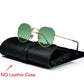 Lunettes rondes rétro pour hommes et femmes GoldOceanGreen Free Bag and Cloth
