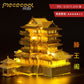 MMZ MODEL Piececool 3D Metal Puzzle TengWang Pavilion Assembly Metal Model kit DIY 3D Laser Cut Model puzzle Toys Gift for Adult