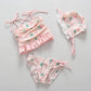 "Maillot de Bain Fille 2021 | Bikini Enfant avec Volants et Dentelle | AOMshop" 88053