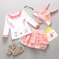 "Maillot de Bain Fille 2021 | Bikini Enfant avec Volants et Dentelle | AOMshop" 81810