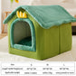"Maison de lit pliable pour animaux de compagnie - Chien, Chat, Chiot" green2
