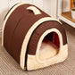 Maison pour chien et chat, lit pour animaux de compagnie 02
