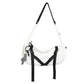 Large sac en bandoulière à large sangle pour hommes et femmes | AOMshop White Black Bag Only