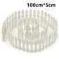 Mini clôture fée jardin barrière en bois White 5cm