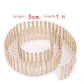 Mini clôture fée jardin barrière en bois Beige 5cm