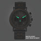 Montre chronographe pour homme en bois de marque de luxe avec bracelet en métal